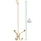 mDesign Long Metal Over Door Storage Organizer Rack, 4 Hooks, 2 Pack